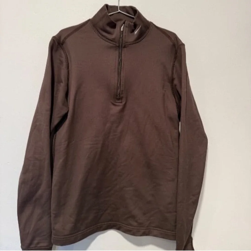Nike FITDRY M Women's Zip Pullover Brown VGUC